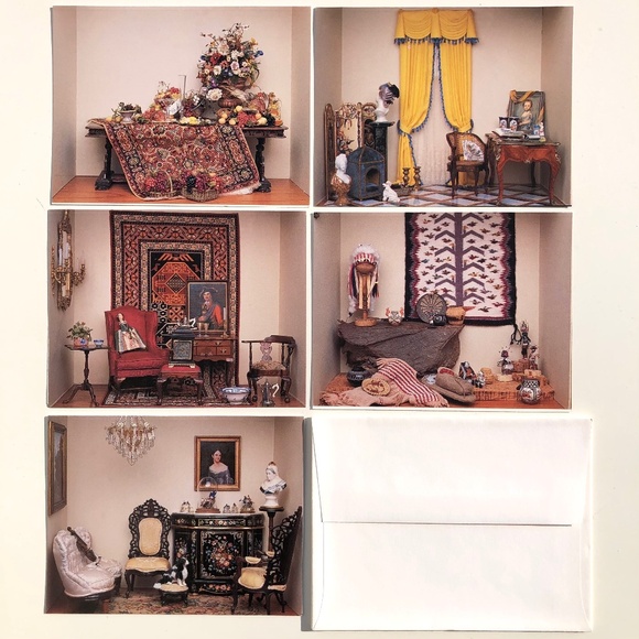 set of 5 notecards International Guild of Miniature Artisans Traveling Exhibit - Picture 1 of 2